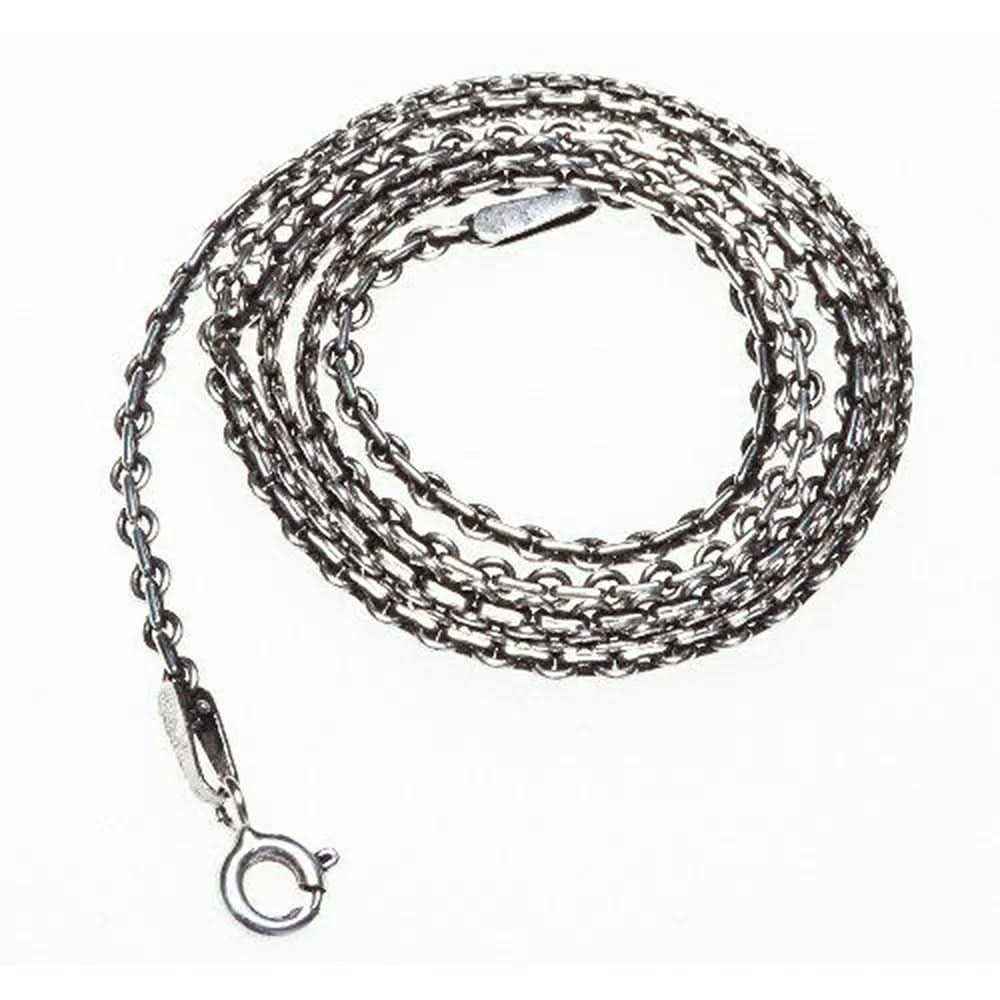 Dunkle Silberketten Mittelalter 925 Silber Kette Halskette fein-m