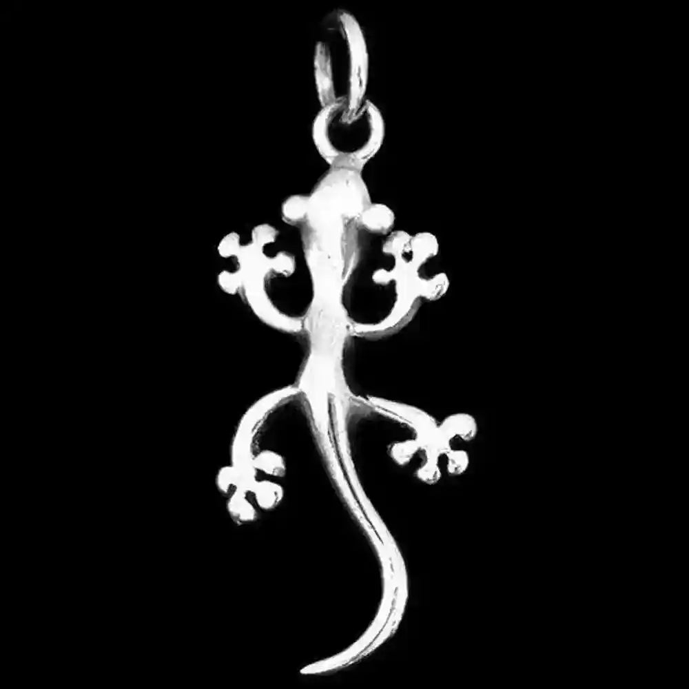 Echse Schmuck Anhänger 925er Silber - Sonstige Tiere - 16x37mm