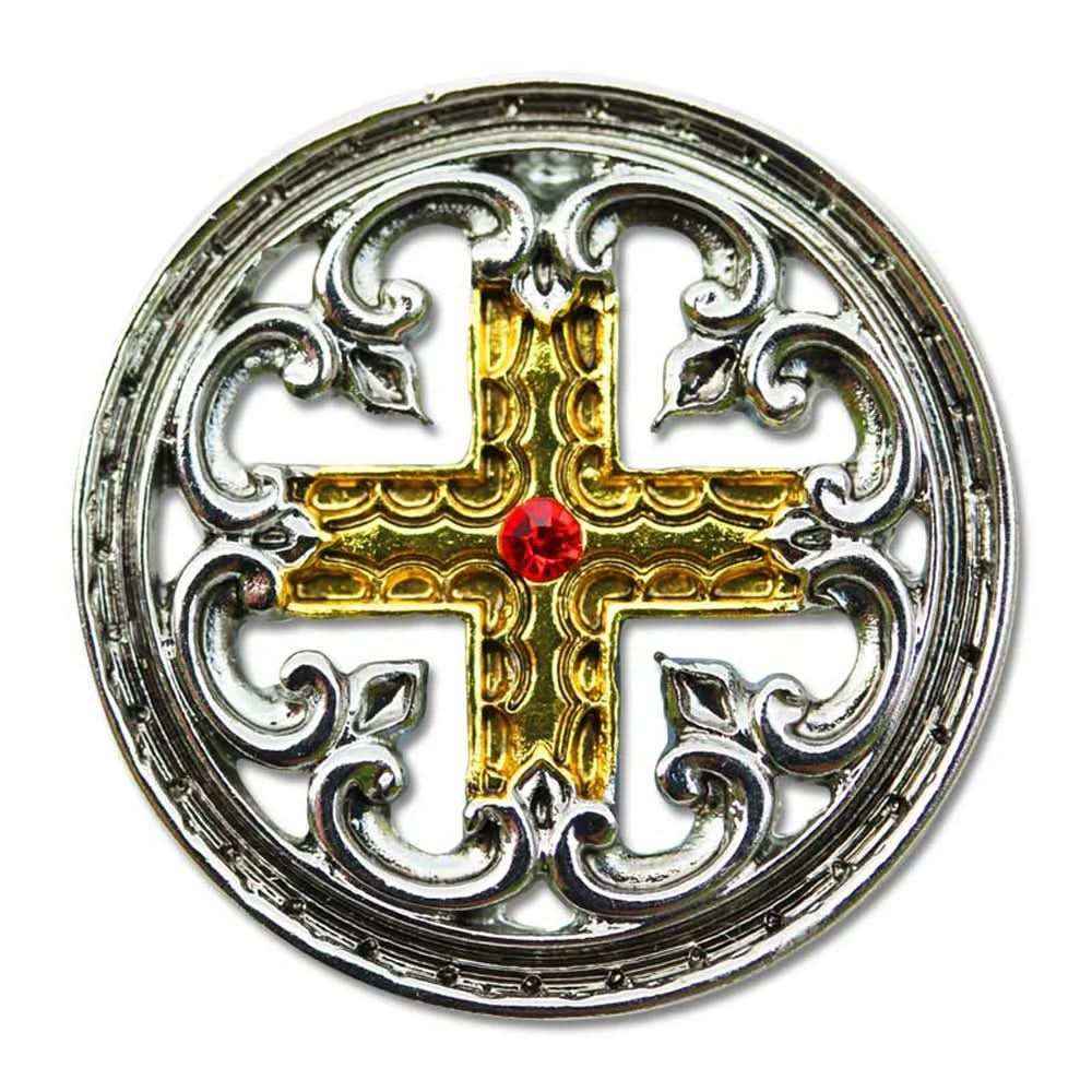 Eingekerbtes Kreuz Anhänger Schmuck - Kreuze - 30x30mm