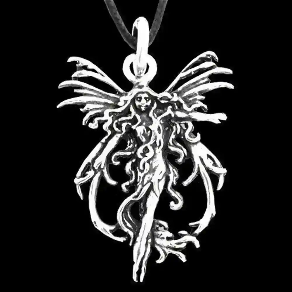 Elfe/Fee Schmuck Anhänger 925er Silber - Elfen Feen - 38x25mm