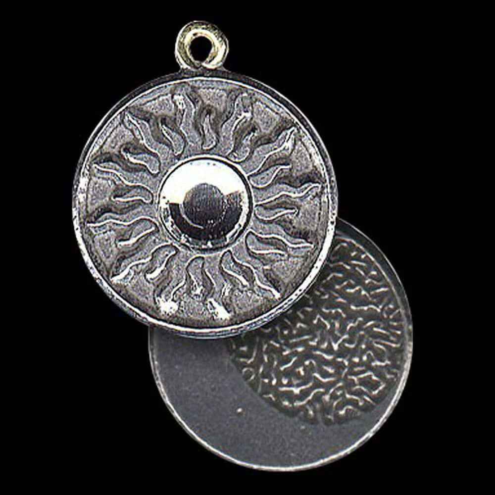 Feng Shui Anhänger: Das Sonnen-Yin und Mond-Yang - Mit Kordel Band - 25x30mm