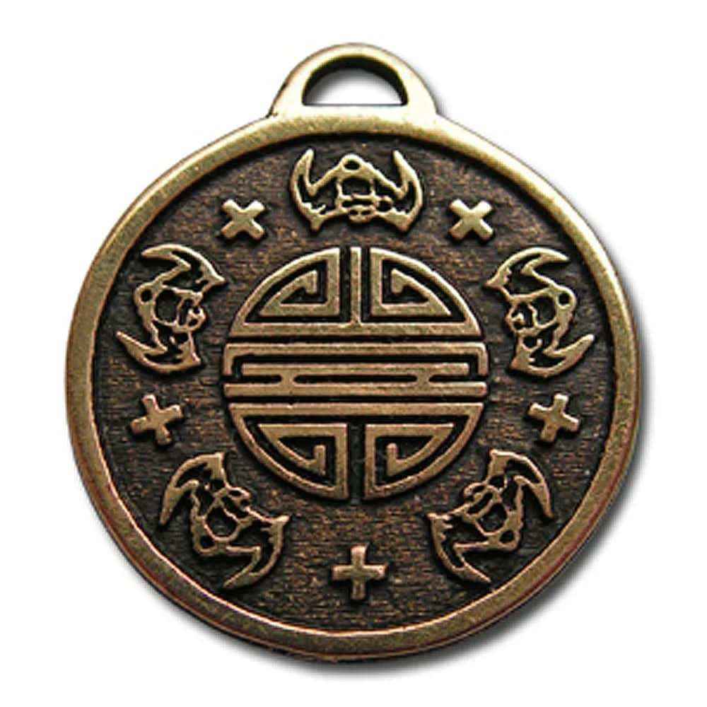 Fünf Segen Anhänger Schmuck 25x30mm mit Halsband - Firma Holzenplotz - Silberketten-Goldketten.de