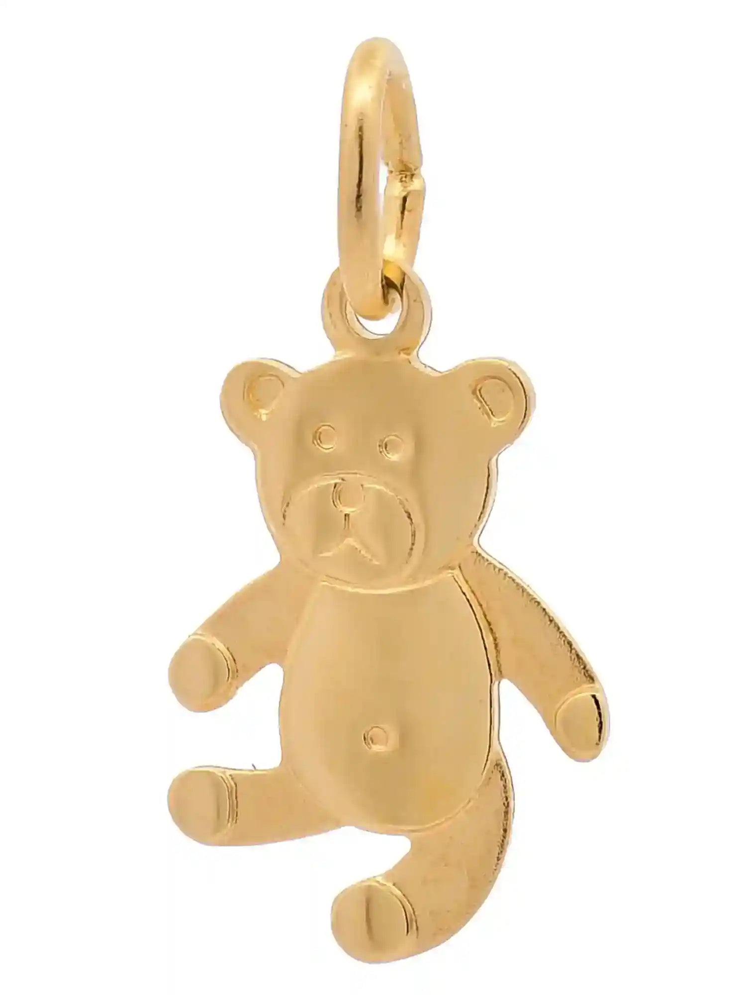 Gold Anhänger Bär mit Goldkette massiv 333 - 8 Karat Gold - Firma Holzenplotz - Silberketten-Goldketten.de