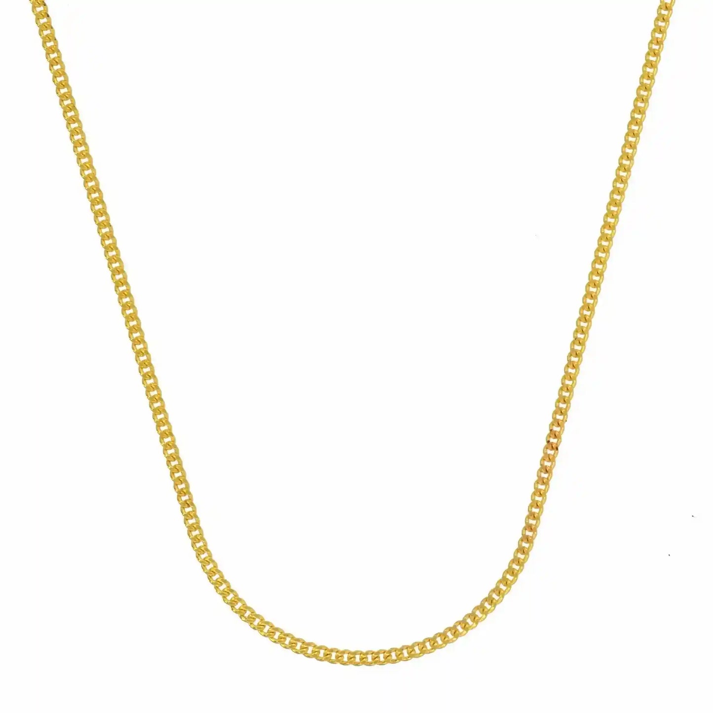Gold Anhänger Kreuz mit Goldkette massiv 333 - 8 Karat Gold