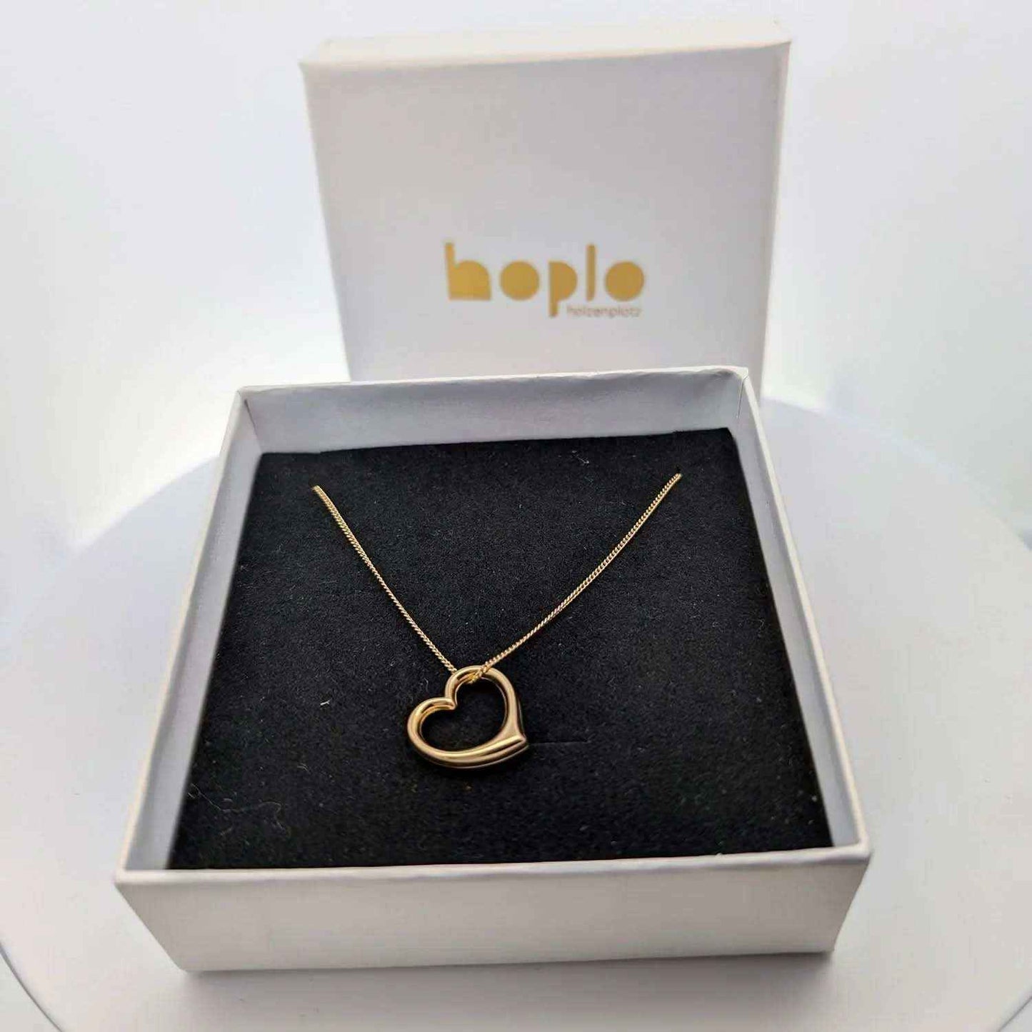 Gold Anhänger Swingheart mit Goldkette massiv 333 - 8 Karat Gold