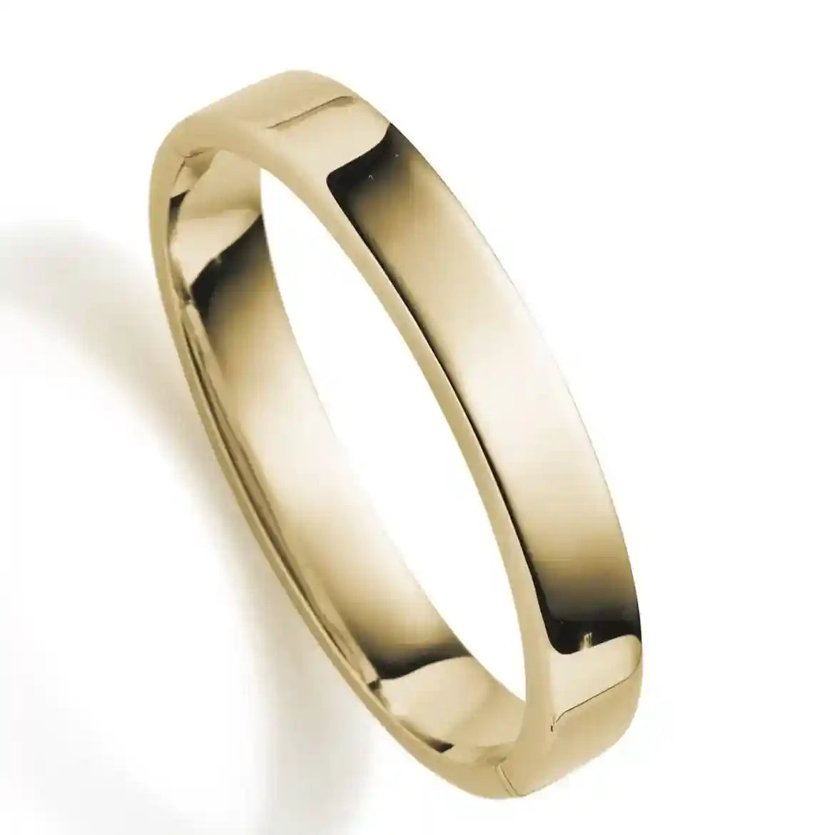 Gold Armreif Breite 10,0  mm 585-14 Karat Gelbgold