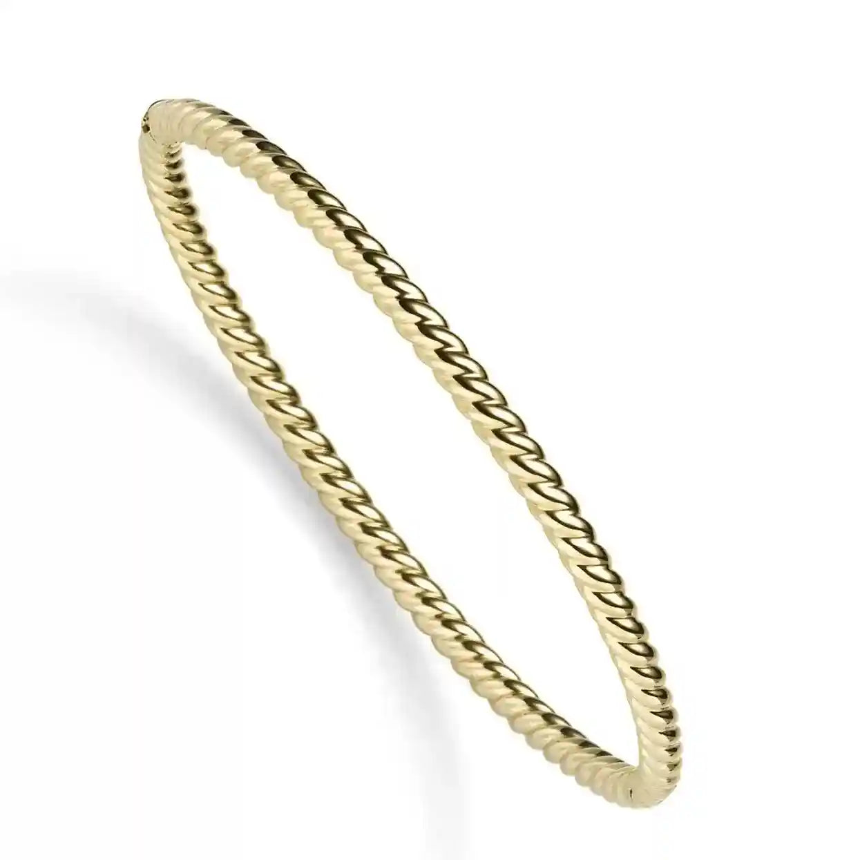 Gold Armreif Kordel Breite 3,5 mm 585-14 Karat Gelbgold