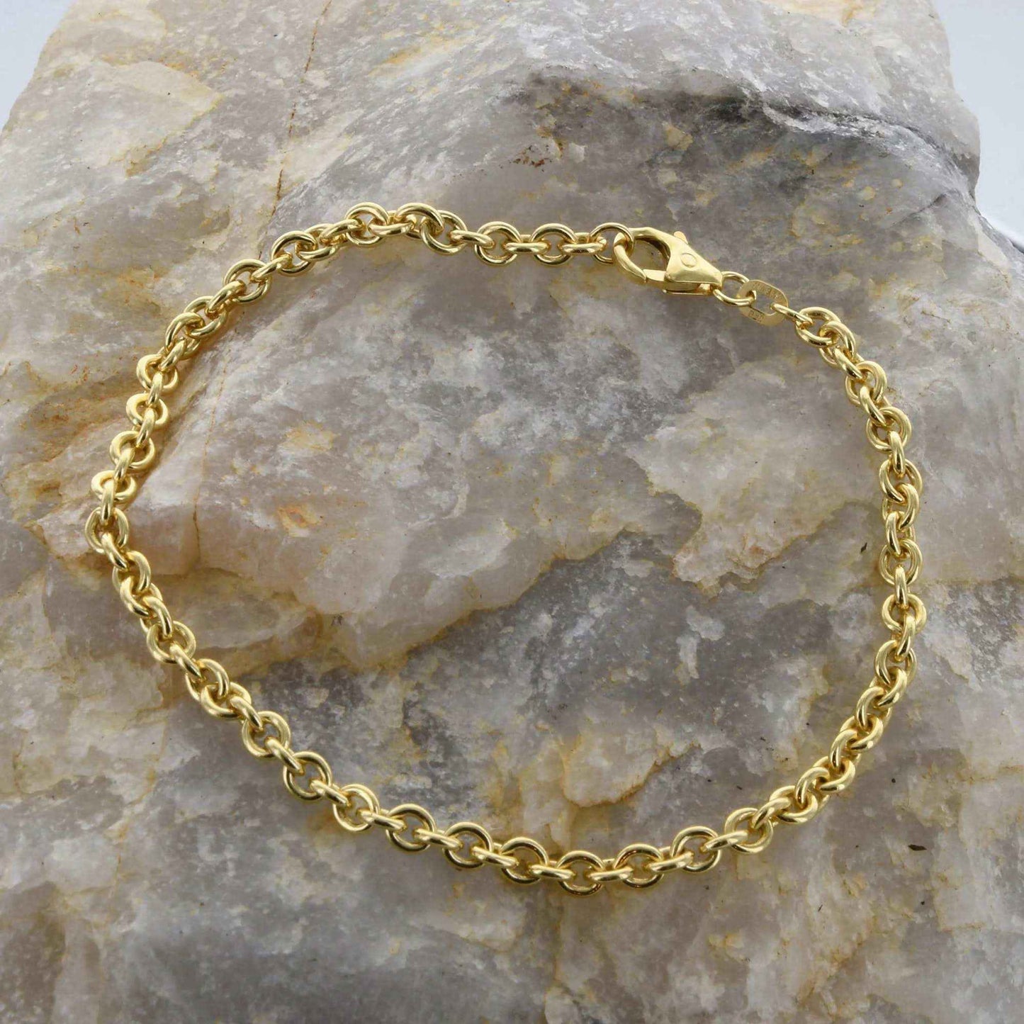 Goldkette Ankerkette Breite 3,2mm - 585-14 Karat Gold - Firma Holzenplotz - Silberketten-Goldketten.de