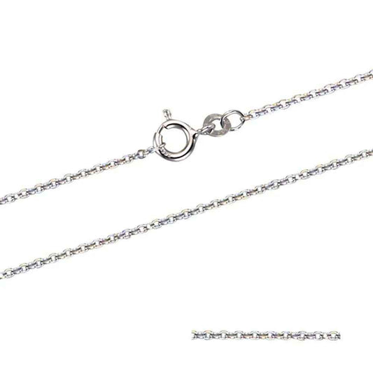 Goldkette Ankerkette Länge 50cm - Breite 1,5mm - 585-14 Karat Weißgold - Firma Holzenplotz - Silberketten-Goldketten.de