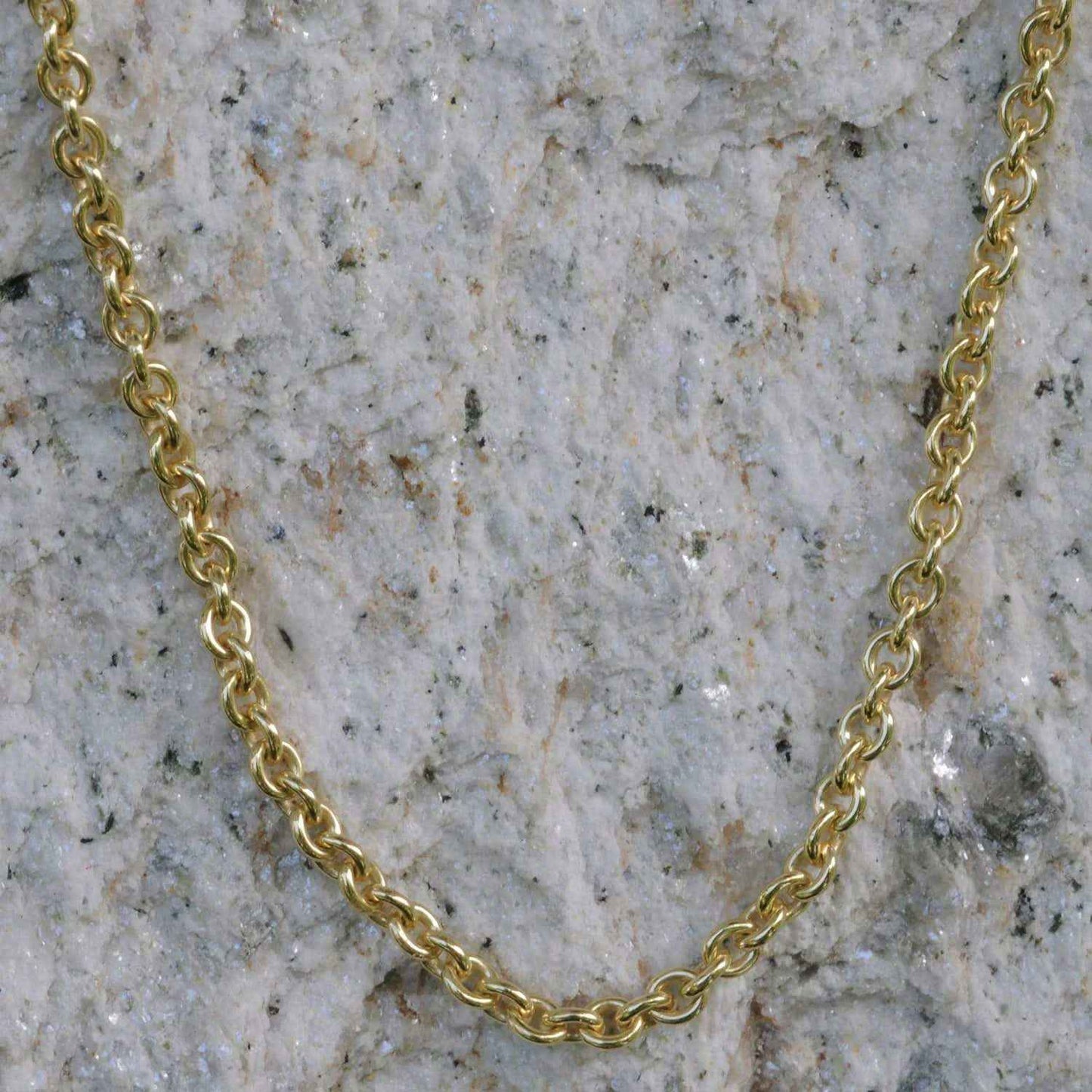 2,4 mm 60 cm 333 - 8 Karat Gold Halskette Ankerkette rund massiv Gold hochwertige Goldkette 8,3 g