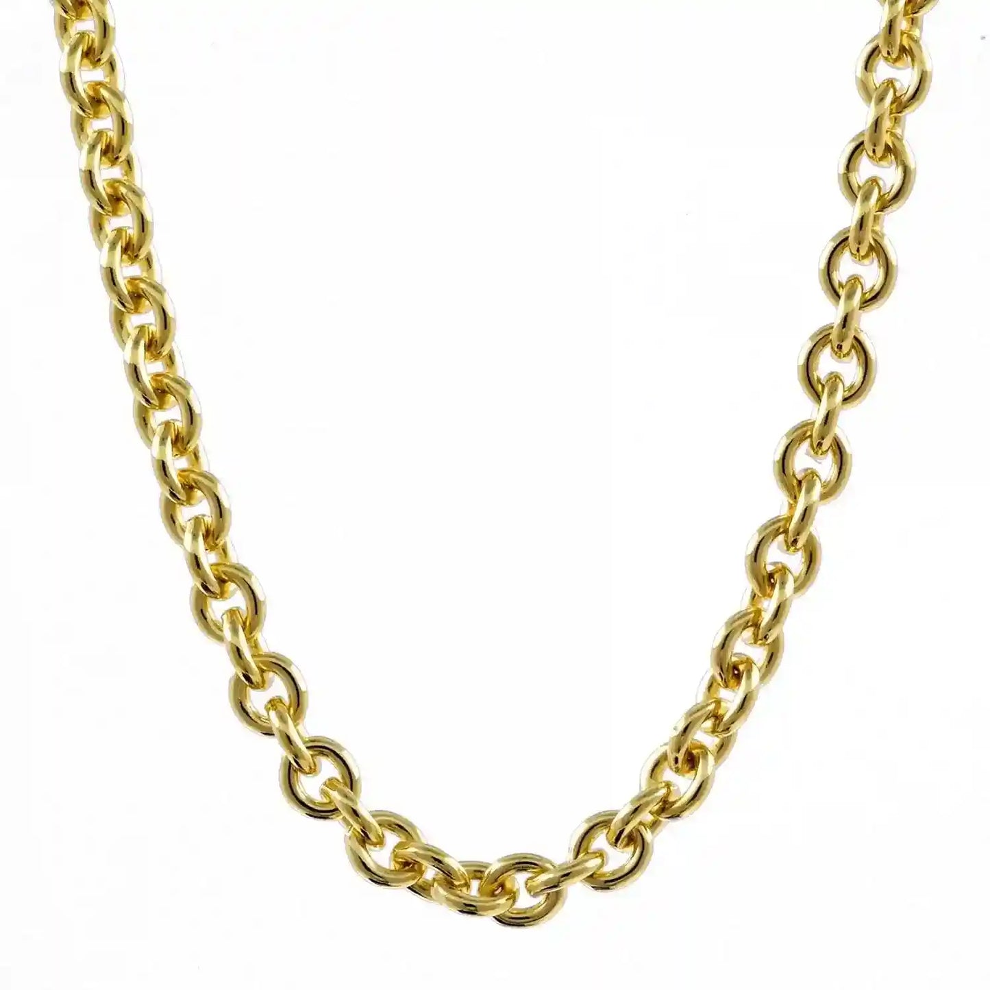 Goldkette Ankerkette rund Halskette massiv 333 - 8 Karat Gold Auswahl - Firma Holzenplotz - Silberketten-Goldketten.de