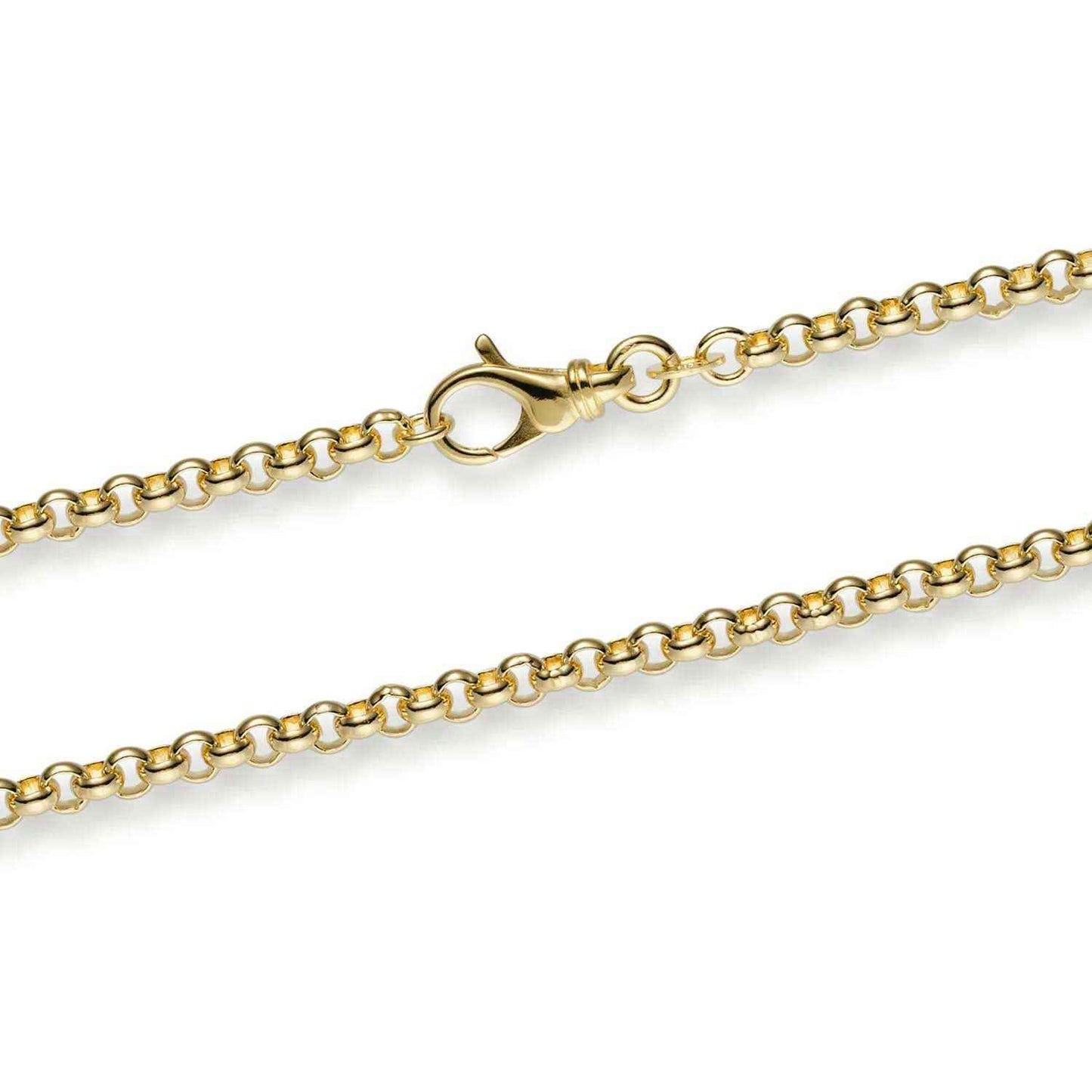Goldkette Erbskette Länge 50cm - Breite 3,5mm - 585-14 Karat Gold
