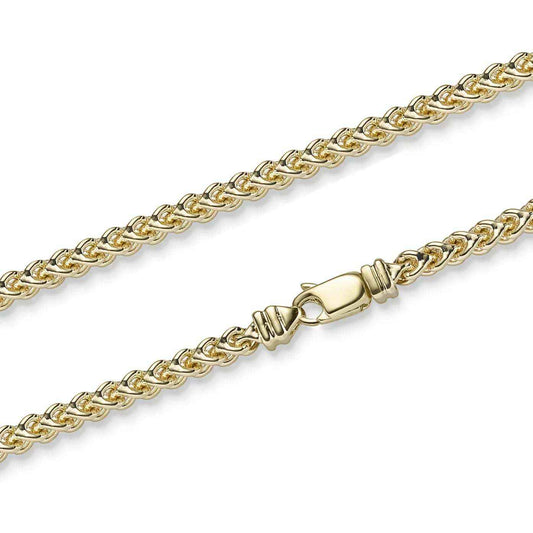 Goldkette Franco Halskette Breite 3,5 mm massiv 585-14 Karat Gold
