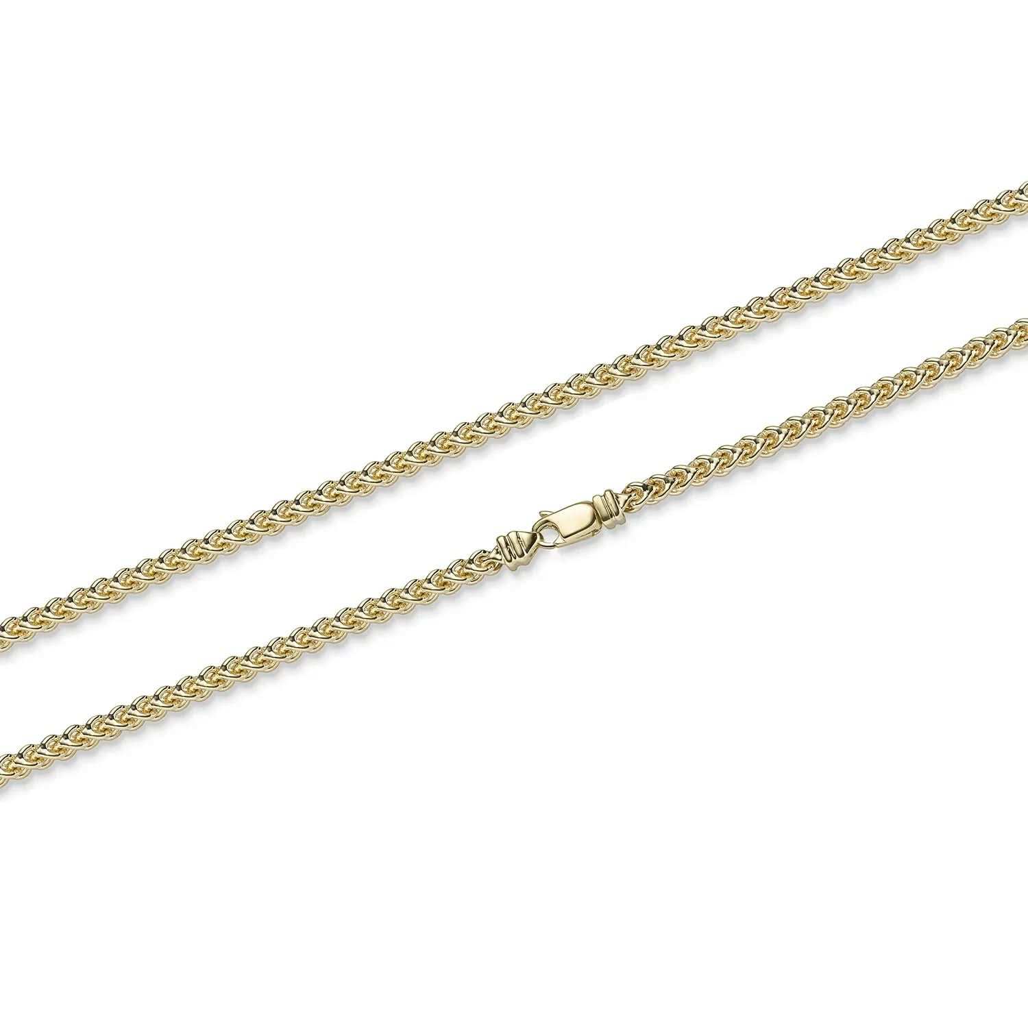Goldkette Franco Halskette Breite 3,5 mm massiv 585 - 14 Karat Gold - Firma Holzenplotz - Silberketten - Goldketten.de