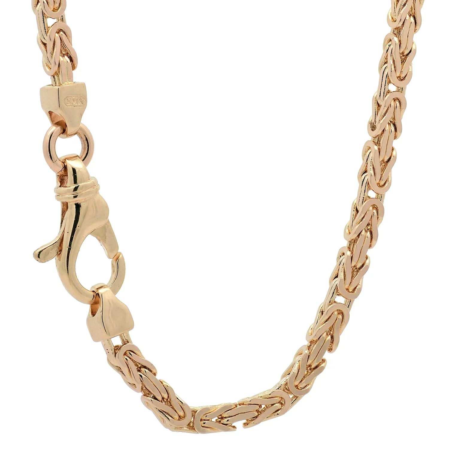 Goldkette Königskette Halskette Breite 2,5 mm massiv 750-18 Karat Gold