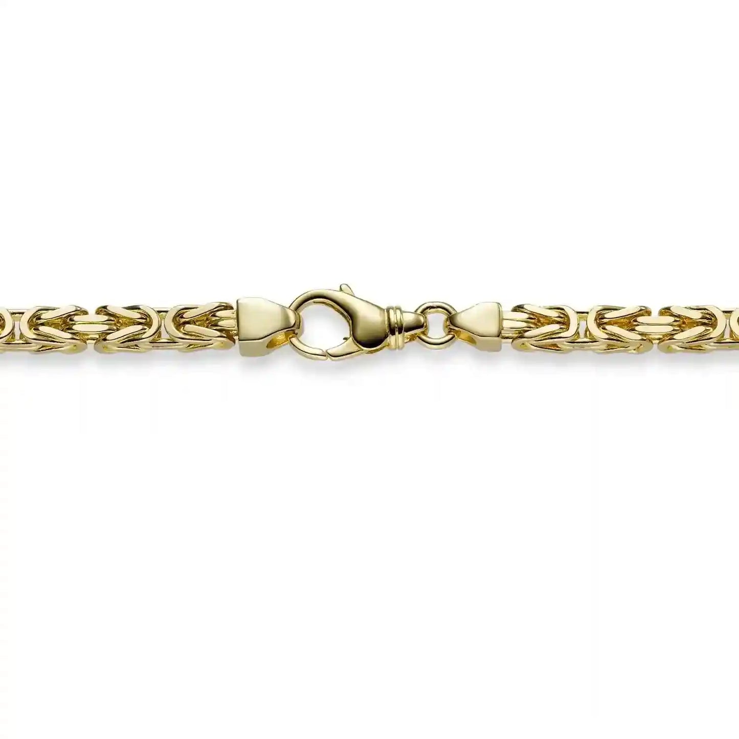 Goldkette Königskette Halskette Breite 5,0 mm massiv 585-14 Karat Gold