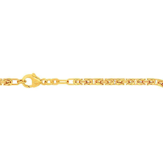 Goldkette Königskette Länge 18,7cm - Breite 2,8mm - 333-8 Karat Gold