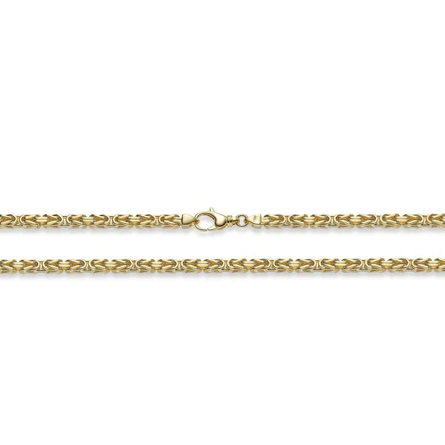 Goldkette Königskette Länge 21cm - Breite 4,0mm - 585-14 Karat Gold
