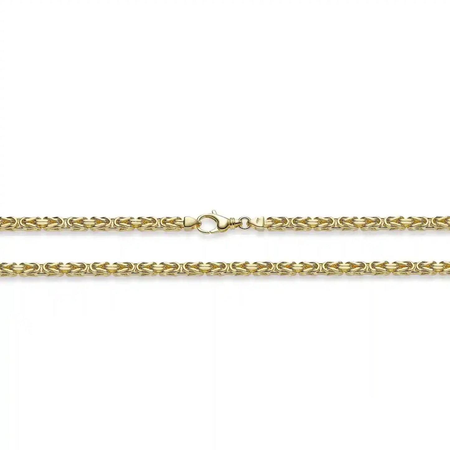 Goldkette Königskette Länge 21cm - Breite 4,0mm - 750-18 Karat Gold