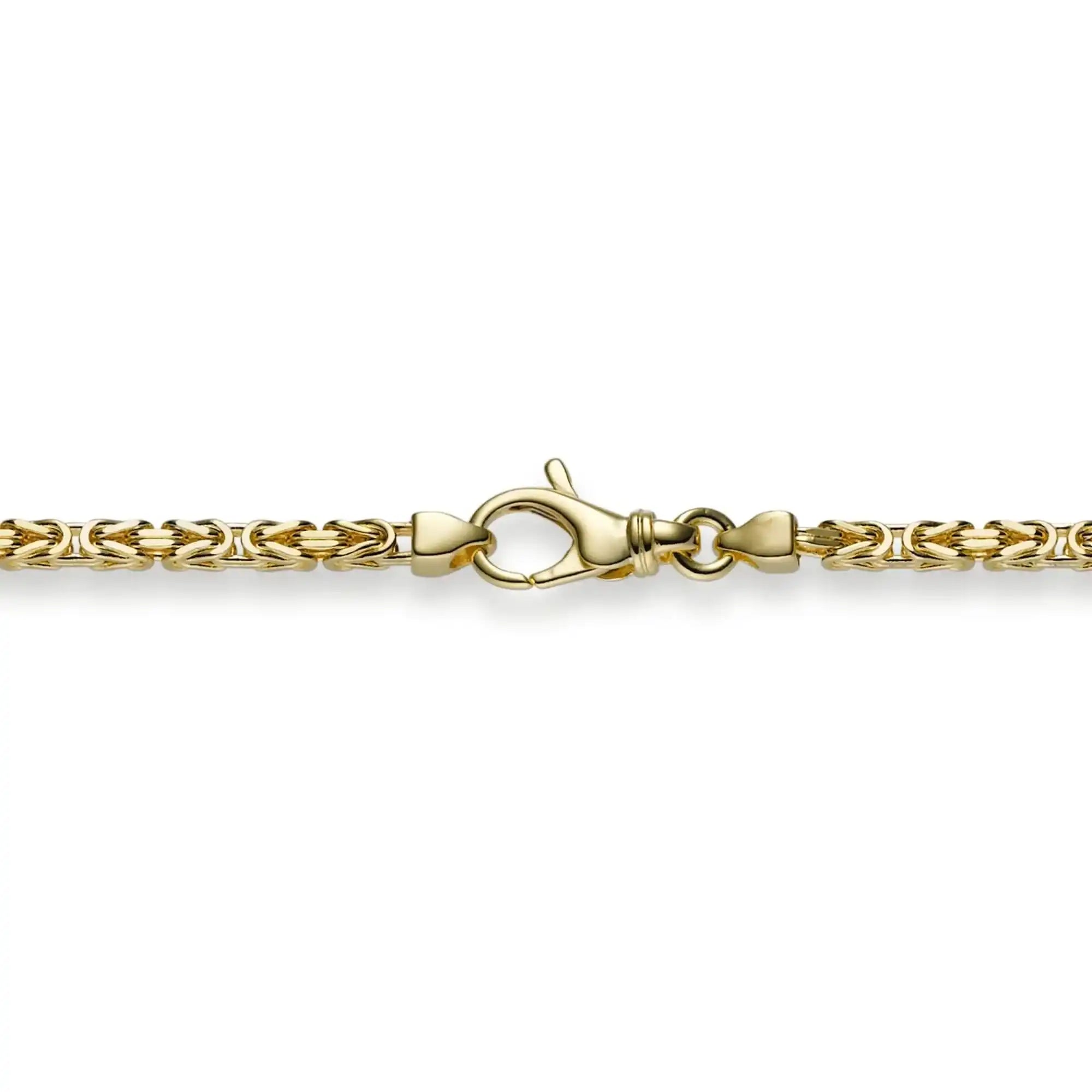 Goldkette Königskette Länge 45cm - Breite 2,5mm - 585 - 14 Karat Gold - Firma Holzenplotz - Silberketten - Goldketten.de