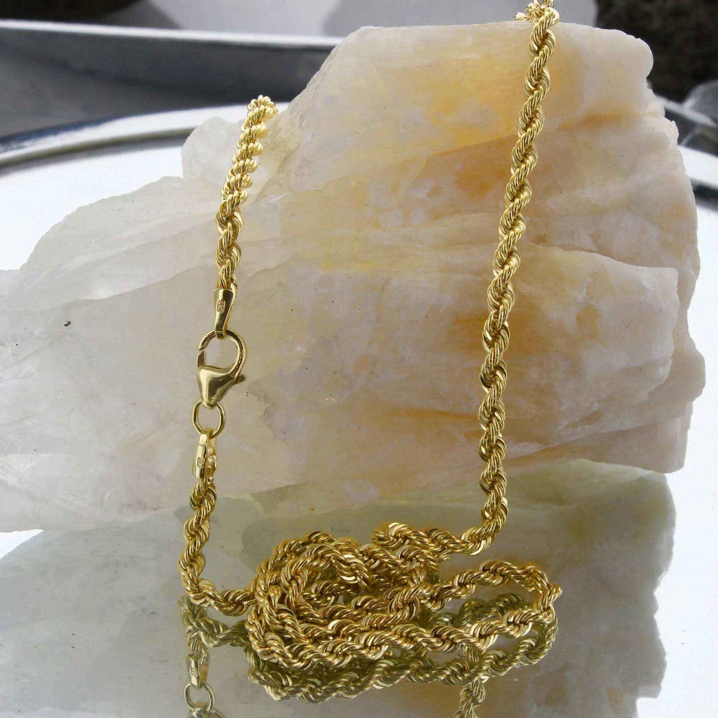 Goldkette Kordelkette Länge 45cm - Breite 2,7mm - 333-8 Karat Gold