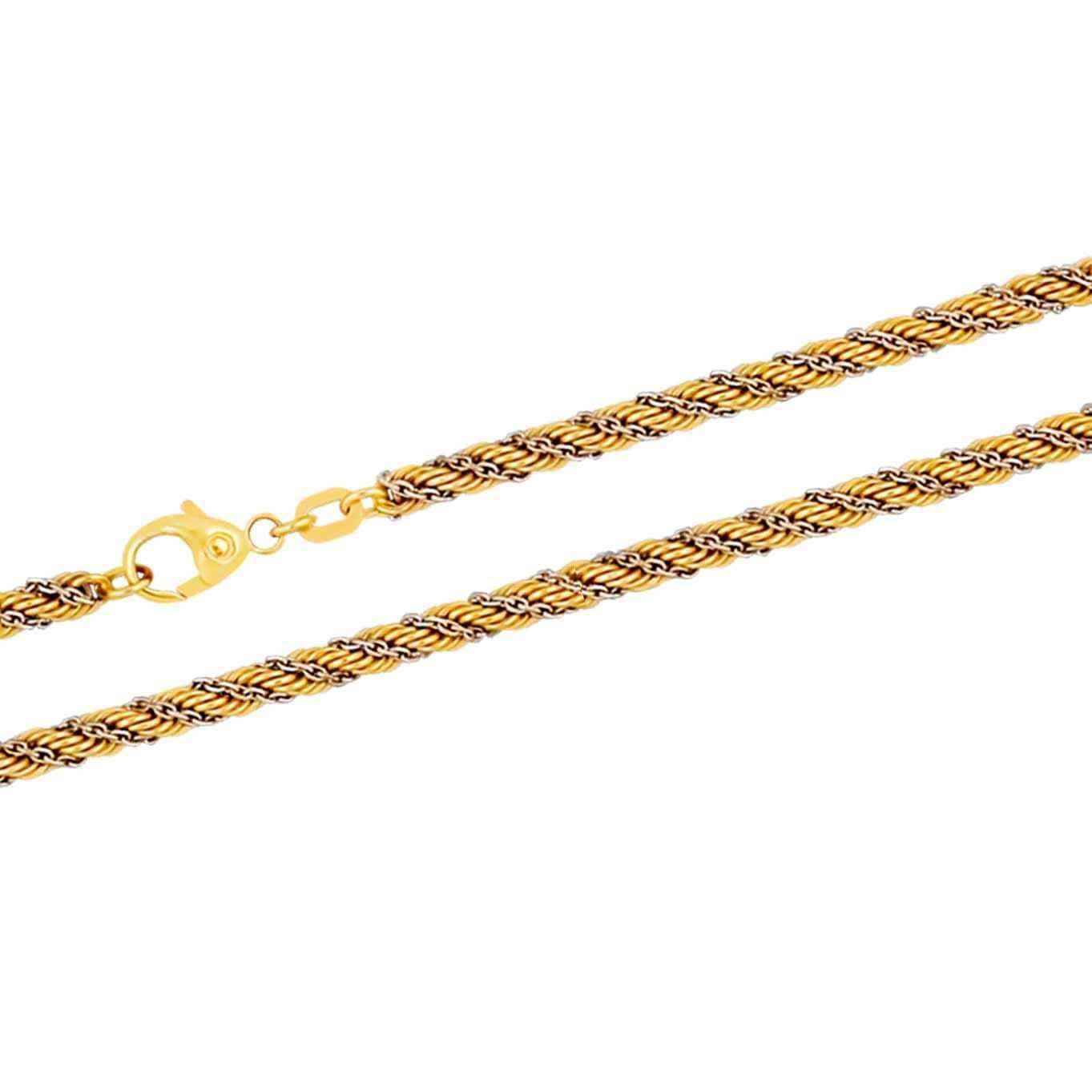 Goldkette Kordelkette Länge 45cm - Breite 3,3mm - 333-8 Karat Gold