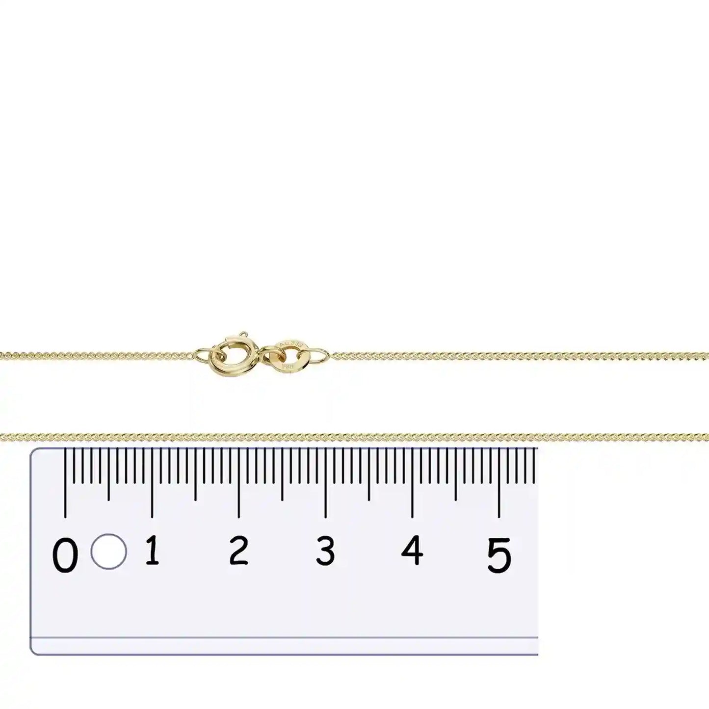 Goldkette Panzerkette Breite 0,8mm - 333-8 Karat Gold