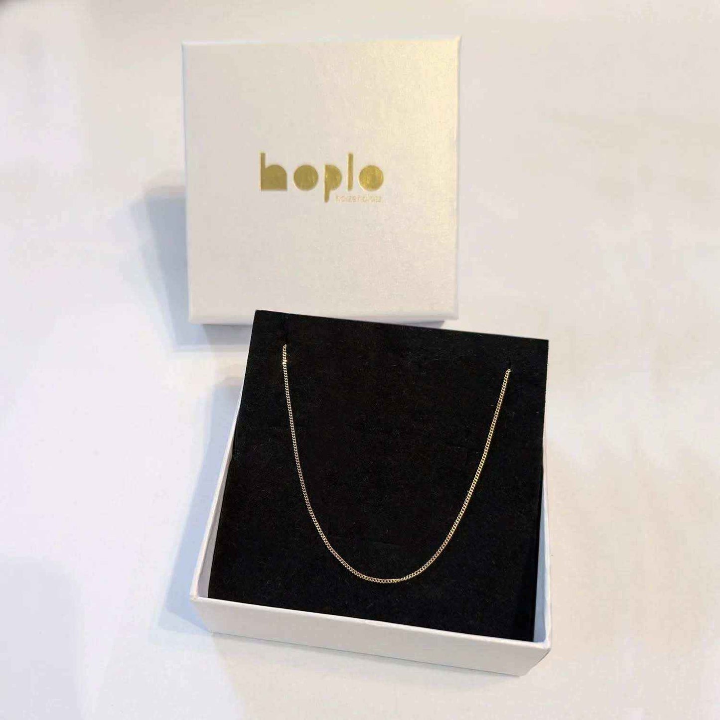 Filigrane feine Goldkette Panzerkette Breite 0,8mm - 585-14 Karat Gold