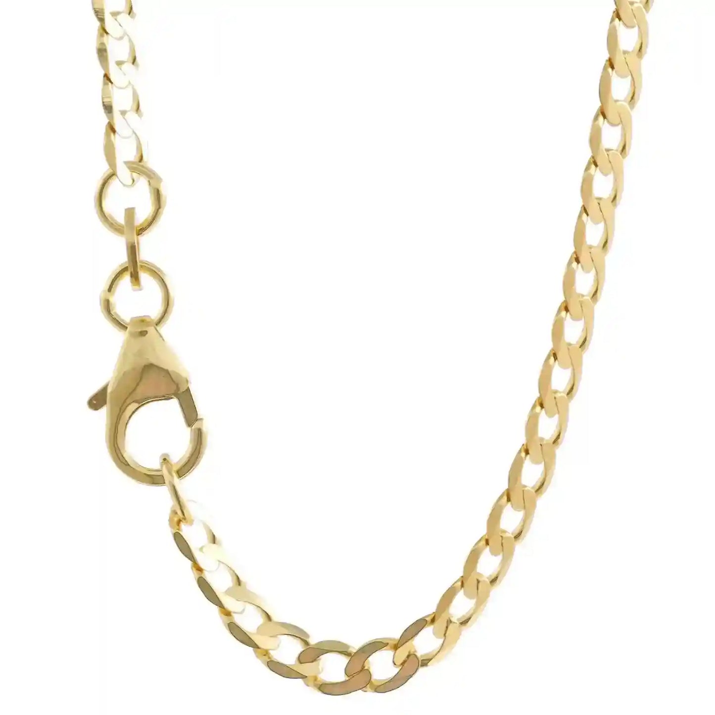 Goldkette Panzerkette Länge 19cm - Breite 2,6mm - 333-8 Karat Gold