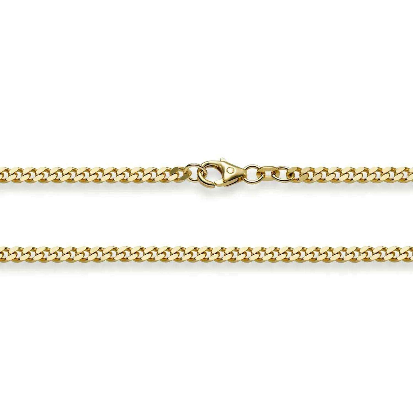 3,0 mm 19 cm 750 - 18 Karat Gold Armkette Panzerkette 2-seitig diamantiert massiv Gold hochwertige Goldkette 8,4 g