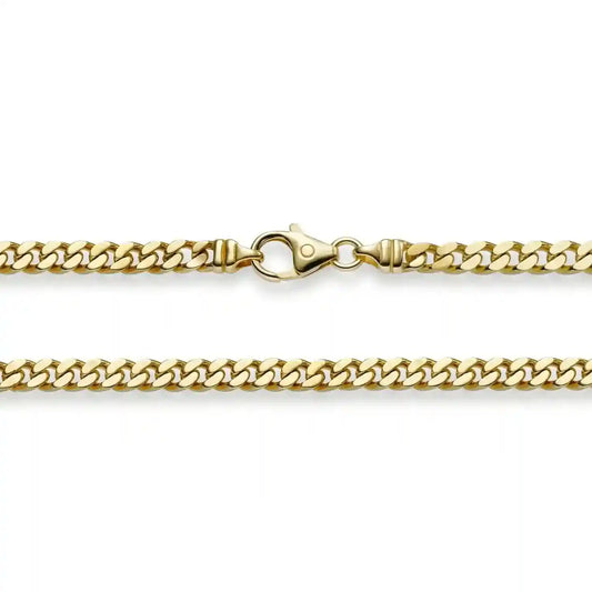 Goldkette Panzerkette Länge 19cm - Breite 4,0mm - 750-18 Karat Gold