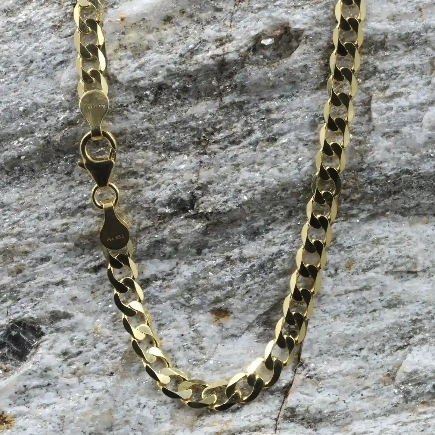 5,0 mm 19 cm 585 - 14 Karat Gold Armkette Panzerkette massiv Gold hochwertige Goldkette 6 g