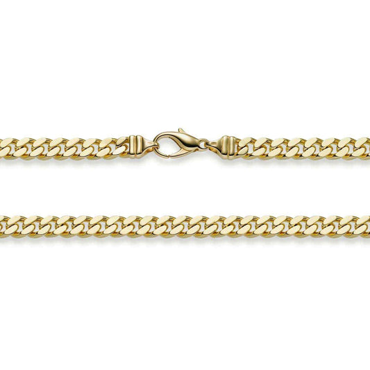 Goldkette Panzerkette Länge 21cm - Breite 7,0mm - 585-14 Karat Gold