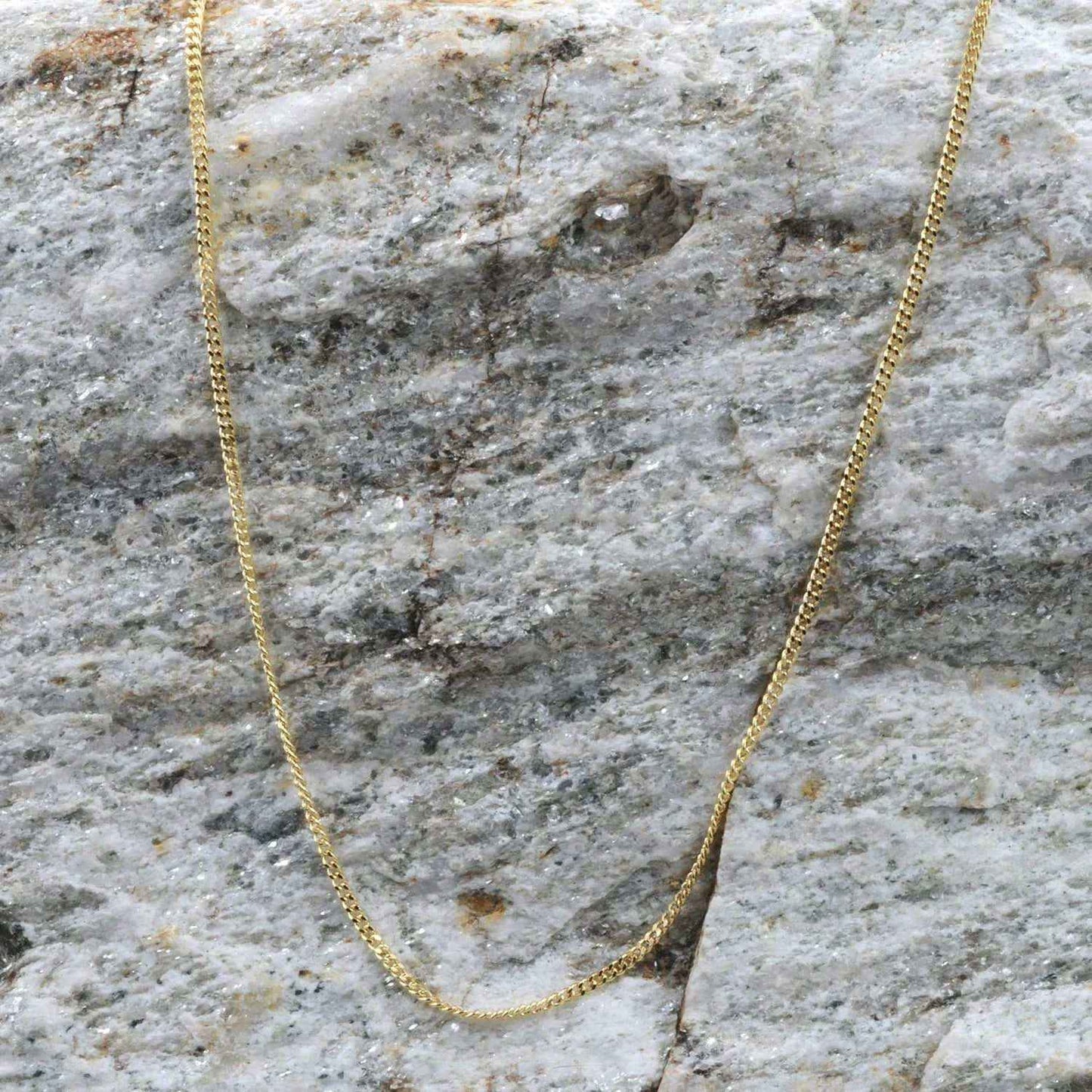 Goldkette Panzerkette Länge 38cm - Breite 1,1mm - 585-14 Karat Gold