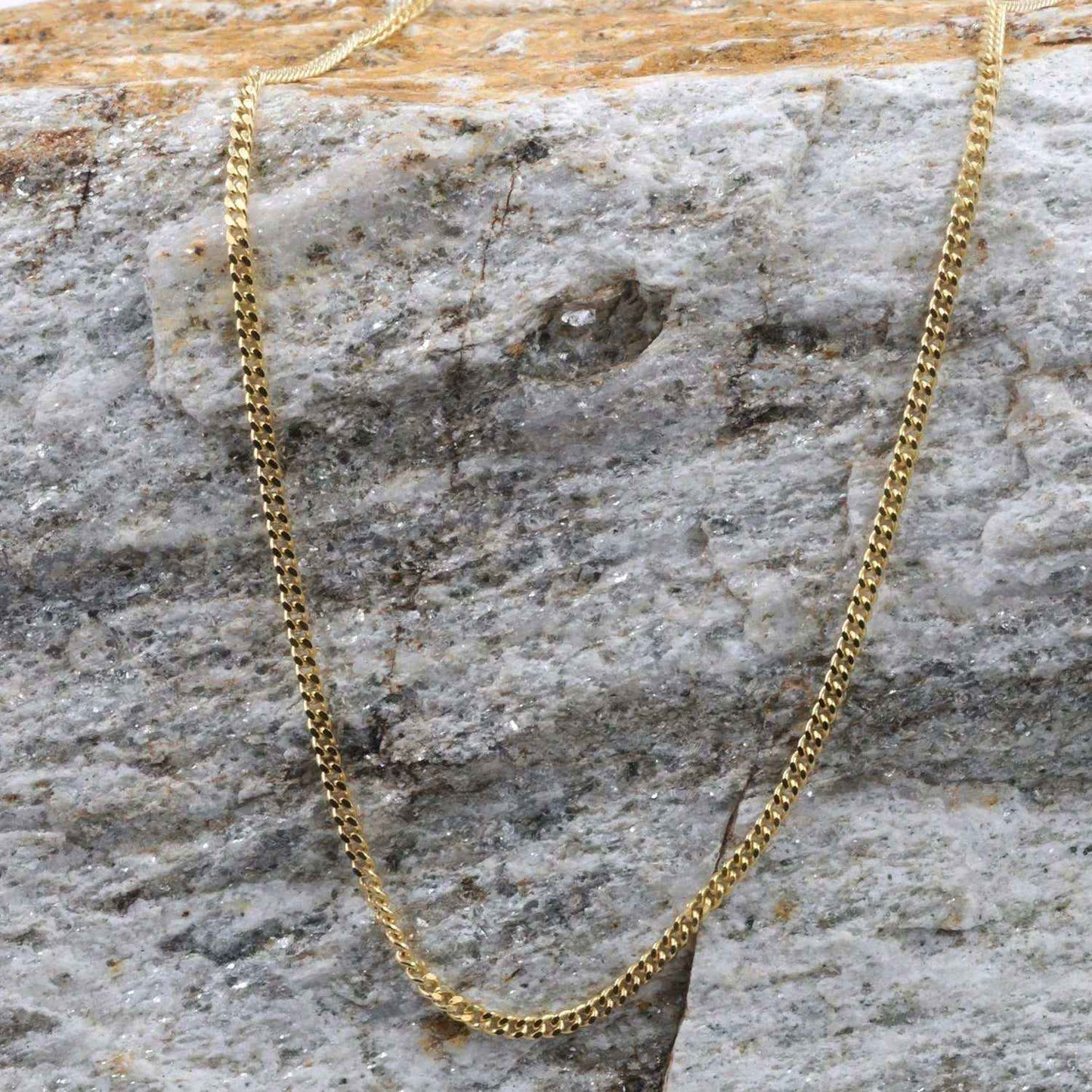 Goldkette Panzerkette Länge 38cm - Breite 1,6mm - 333-8 Karat Gold