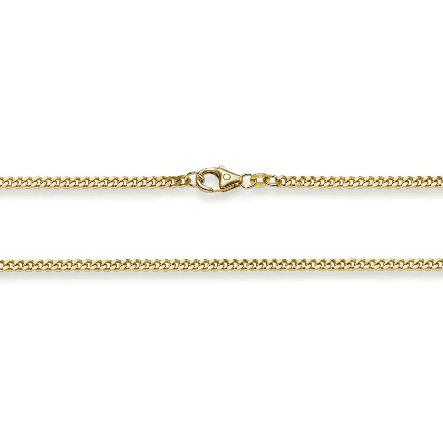 Goldkette Panzerkette Länge 40cm - Breite 2,0mm - 750-18 Karat Gold