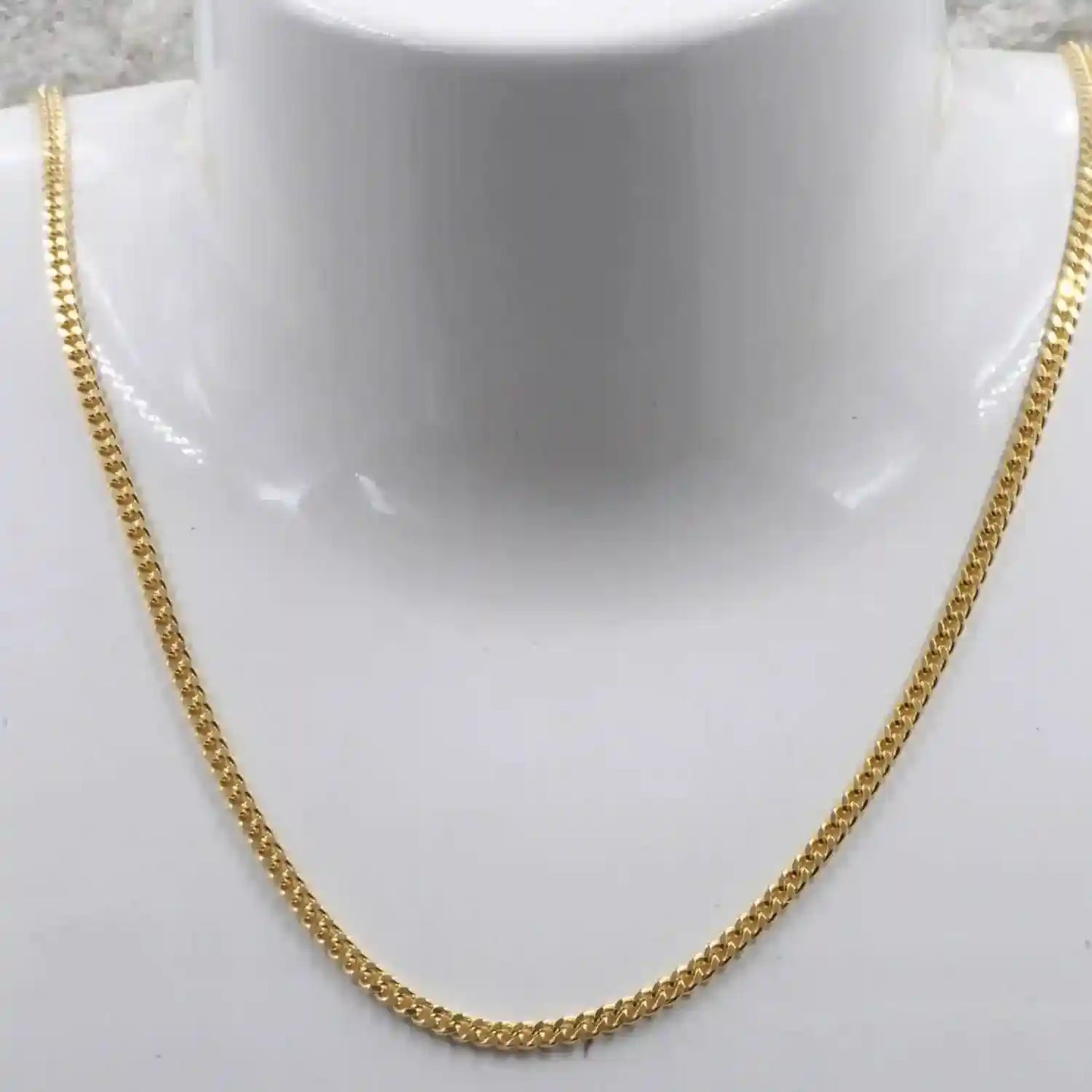 Goldkette Panzerkette Länge 45cm - Breite 2,1mm - 585-14 Karat Gold
