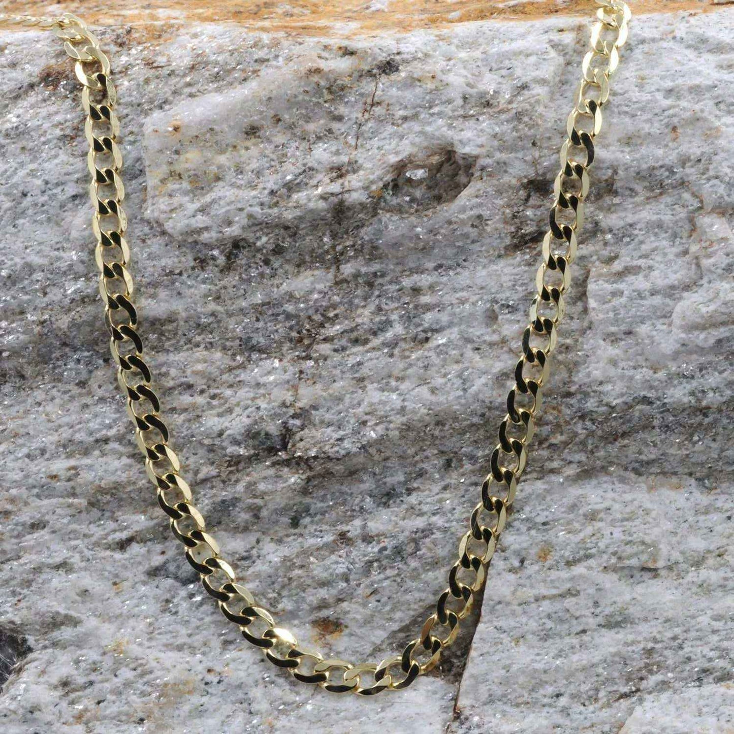 Goldkette Panzerkette Länge 45cm - Breite 3,1mm - 333-8 Karat Gold