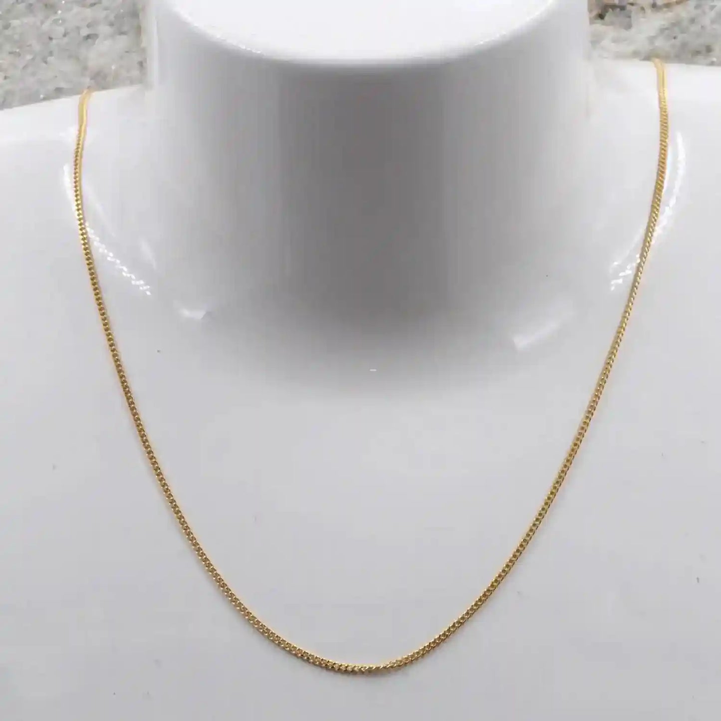 Goldkette Panzerkette Länge 50cm - Breite 1,1mm - 750-18 Karat Gold