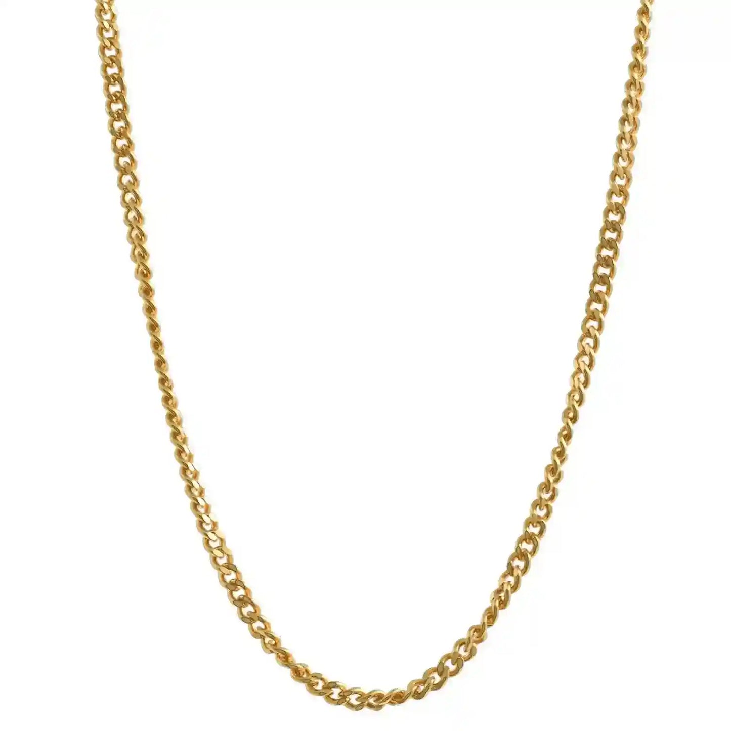 Goldkette Panzerkette Länge 50cm - Breite 1,1mm - 750-18 Karat Gold