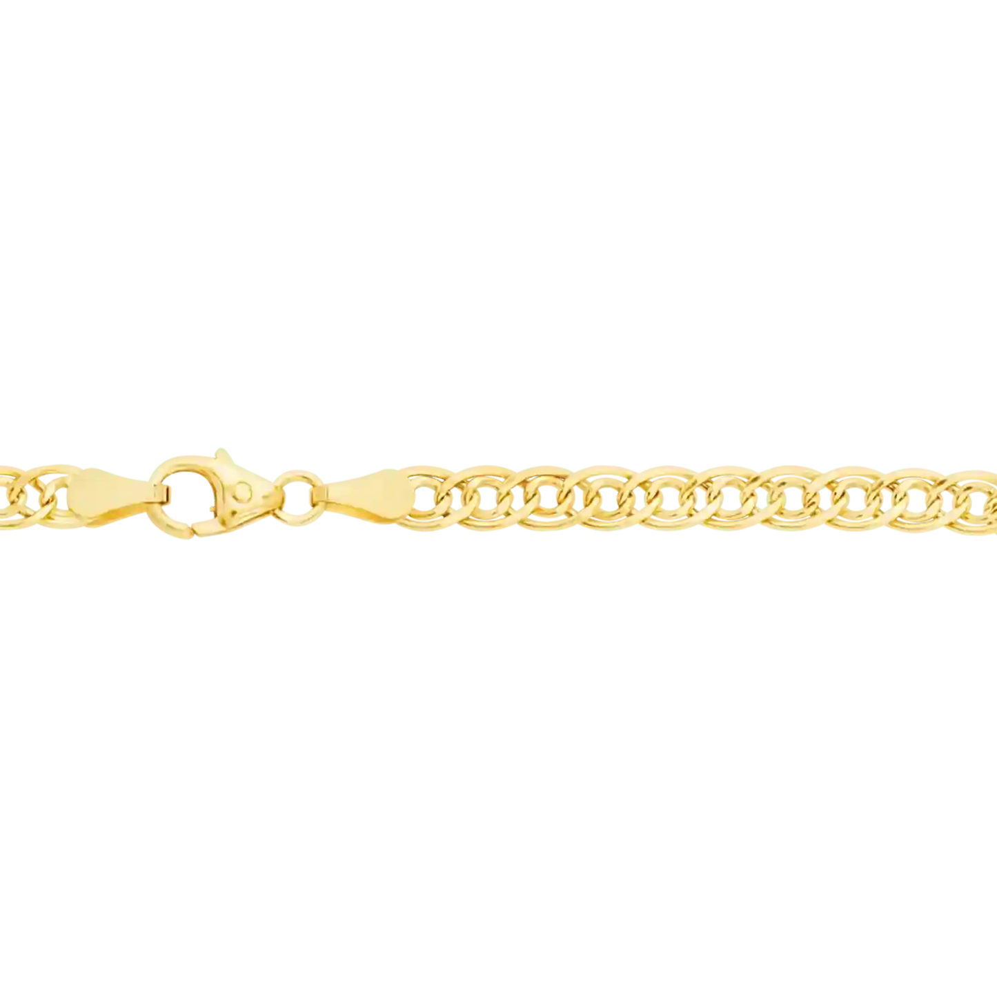 3,5 mm 50 cm 333 - 8 Karat Gold Armkette Zwillingspanzerkette massiv Gold hochwertige Goldkette 4 g