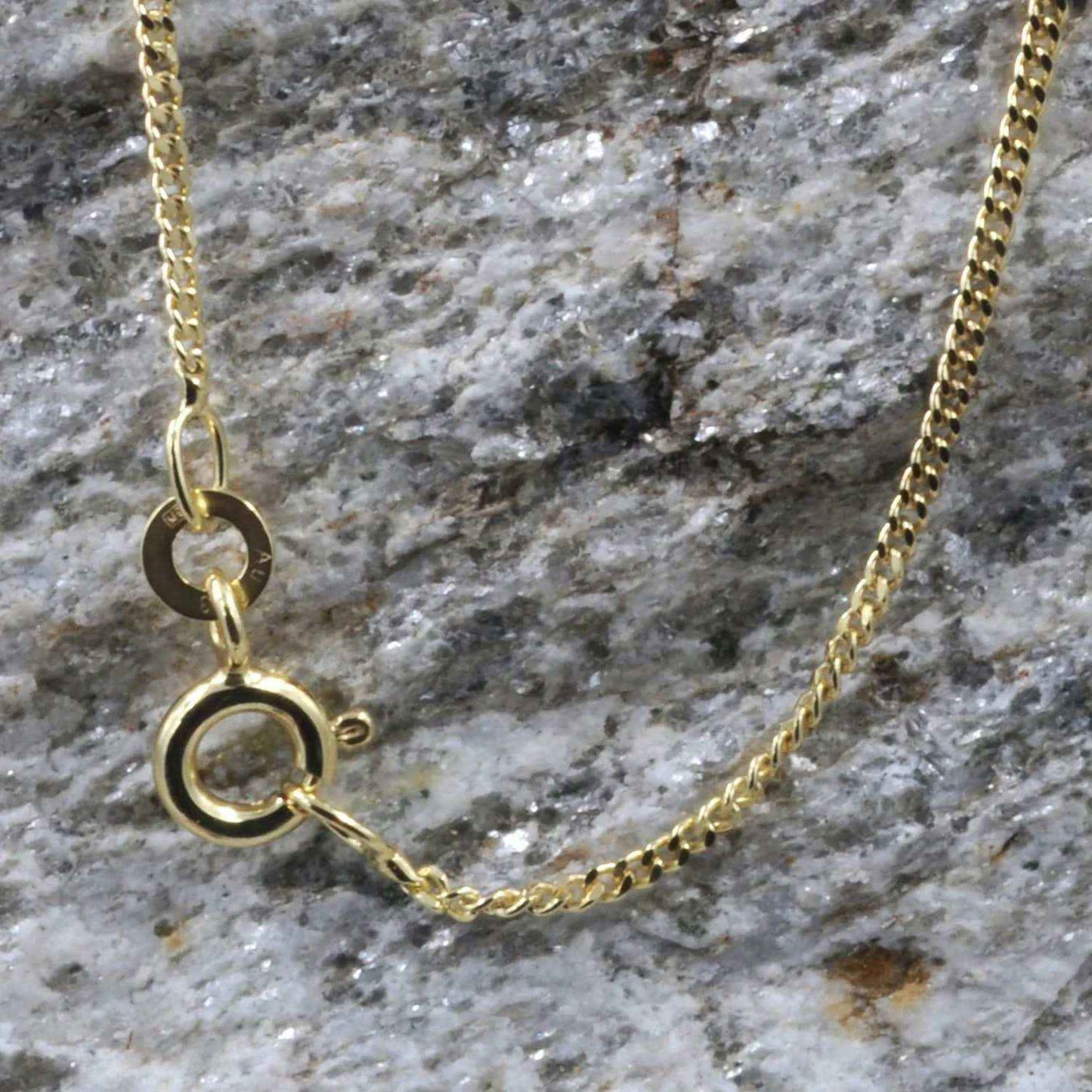 Goldkette Panzerkette Länge 55cm - Breite 1,2mm - 333-8 Karat Gold