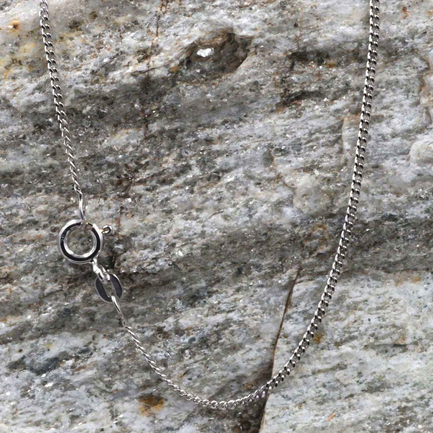 Goldkette Panzerkette Länge 55cm -Breite 1,7mm - 585-14 Karat Weißgold - Firma Holzenplotz - Silberketten-Goldketten.de
