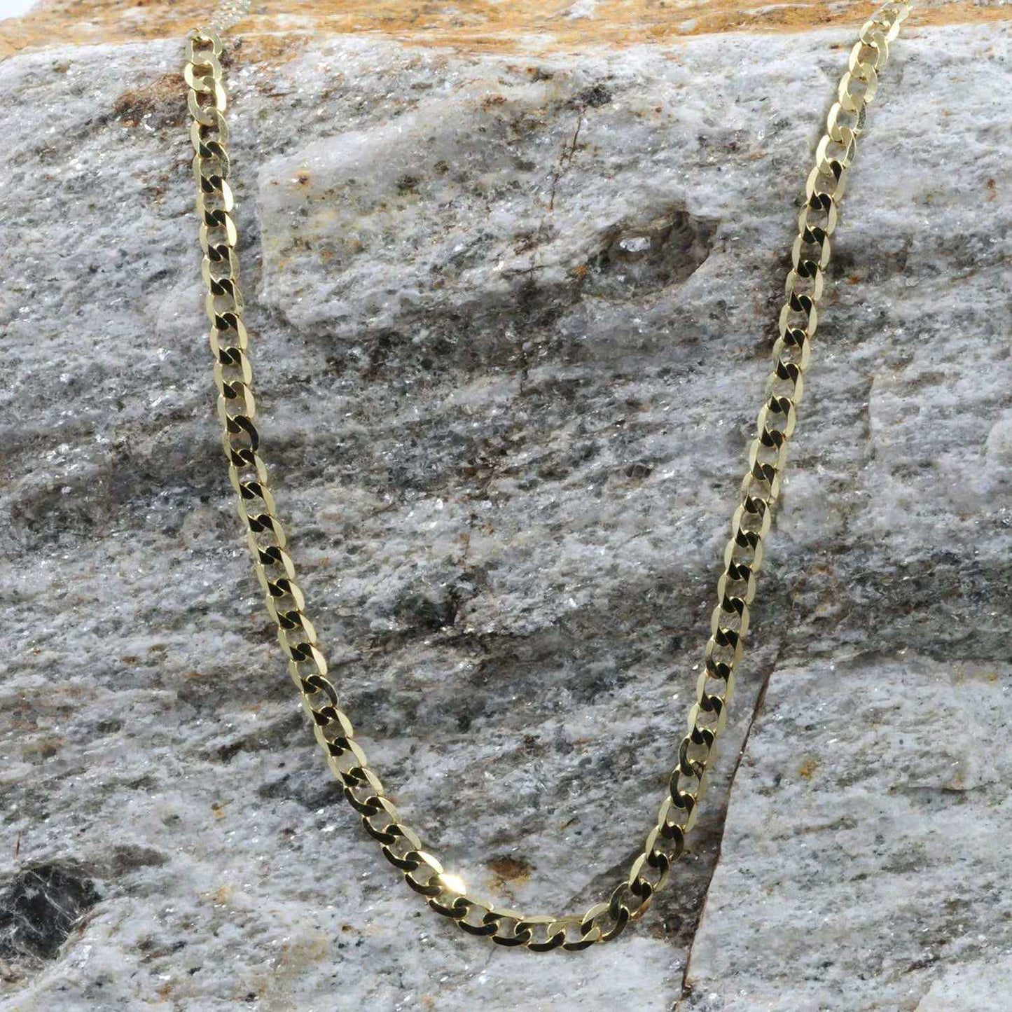 Goldkette Panzerkette Länge 55cm - Breite 2,6mm - 585-14 Karat Gold