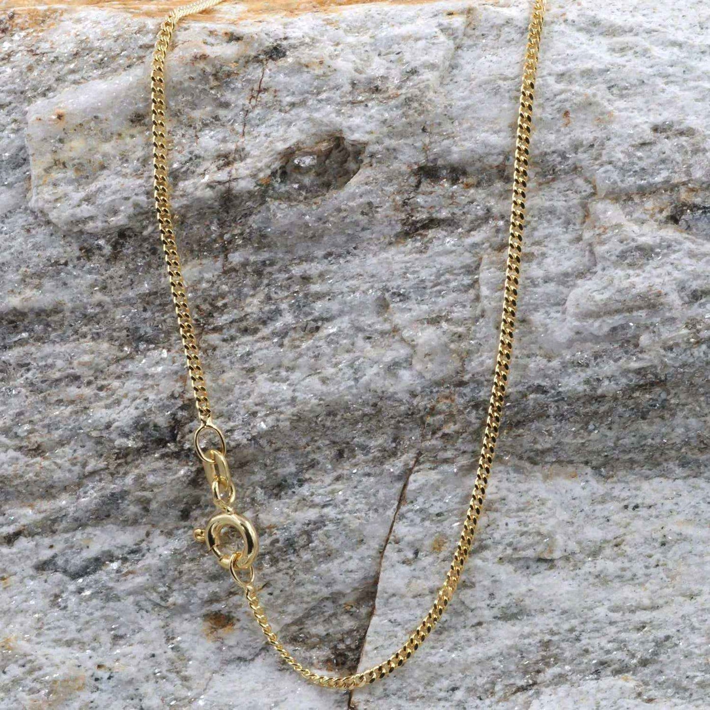 Goldkette Panzerkette Länge 60cm - Breite 1,4mm - 585-14 Karat Gold