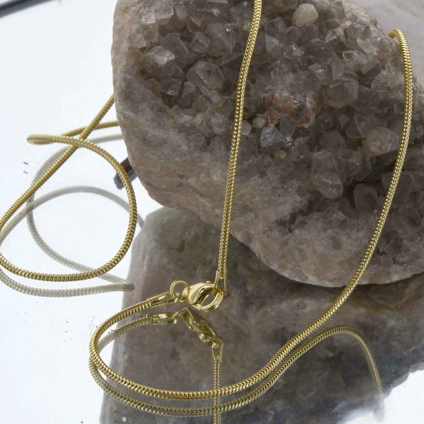 Goldkette Schlangenkette Breite 1,0mm - 750-18 Karat Gold