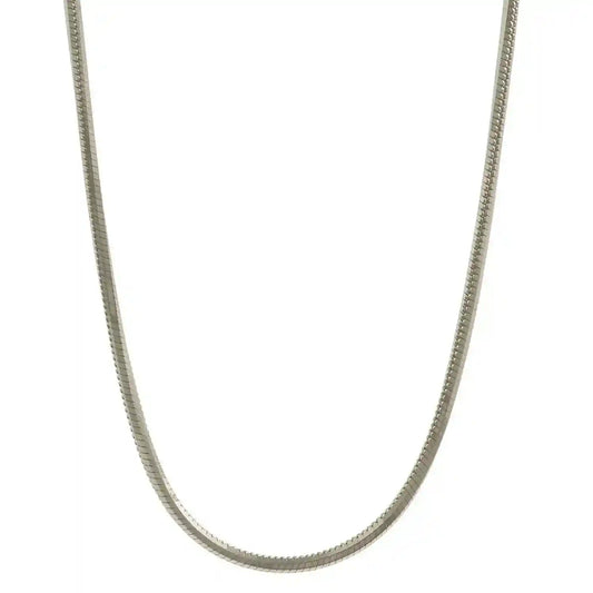 Goldkette Schlangenkette Länge 42cm - Breite 0,8mm - 333-8 Karat Weißgold - Firma Holzenplotz - Silberketten-Goldketten.de