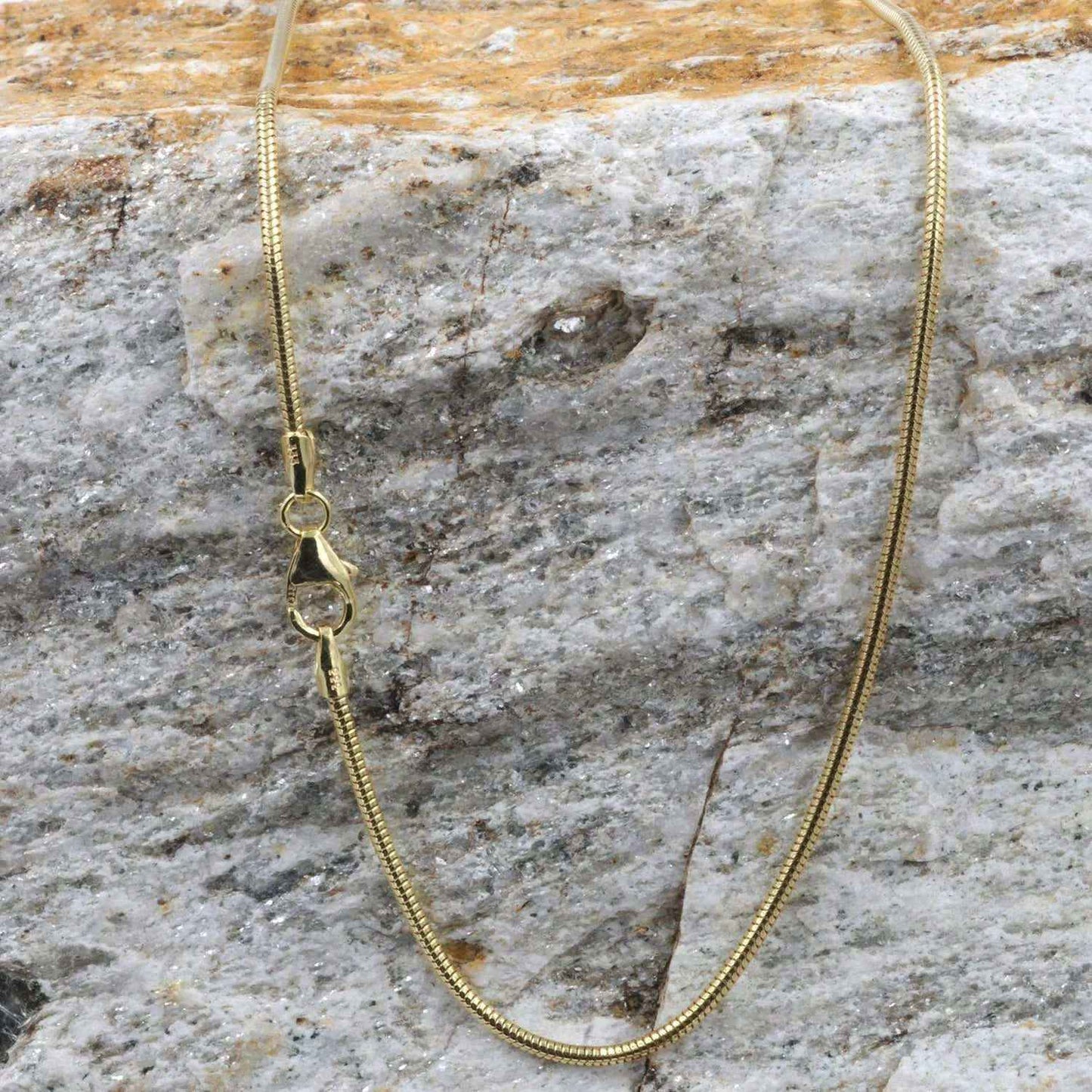 Goldkette Schlangenkette Länge 50cm - Breite 1,4mm - 585-14 Karat Gold