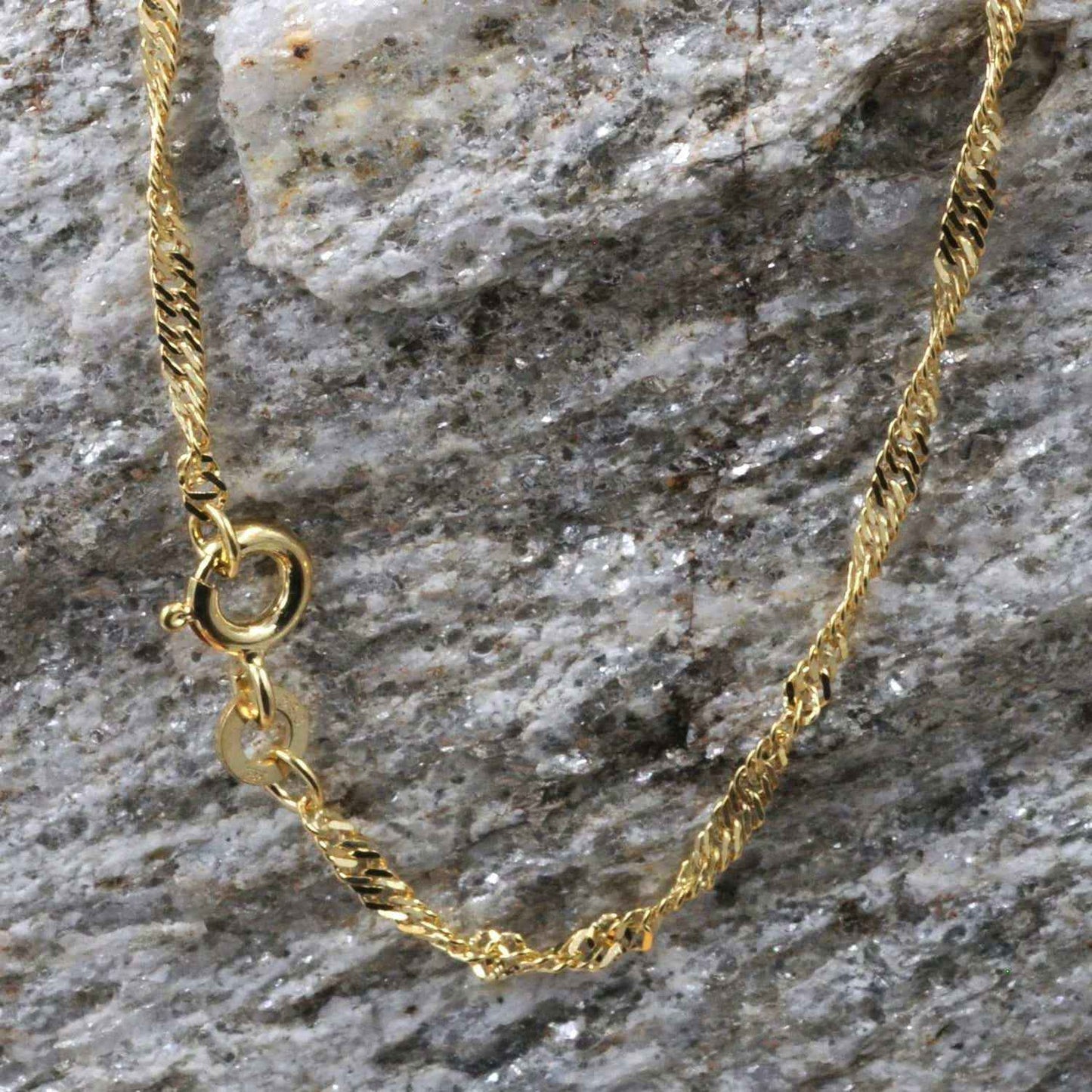 Goldkette Singapurkette Halskette Breite 1,9 mm 333-8 Karat echt Gold