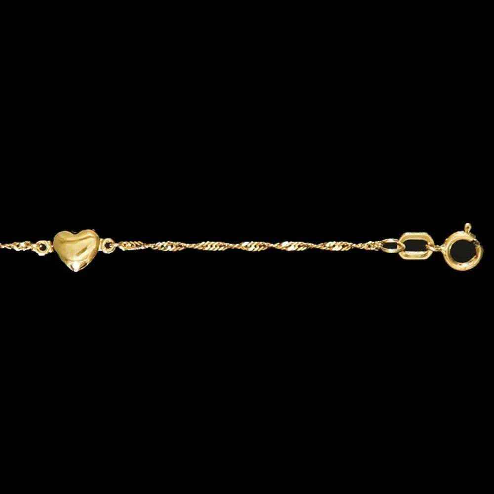Goldkette Singapurkette Länge 19cm - Breite 1,2mm - 333-8 Karat Gold - Firma Holzenplotz - Silberketten-Goldketten.de